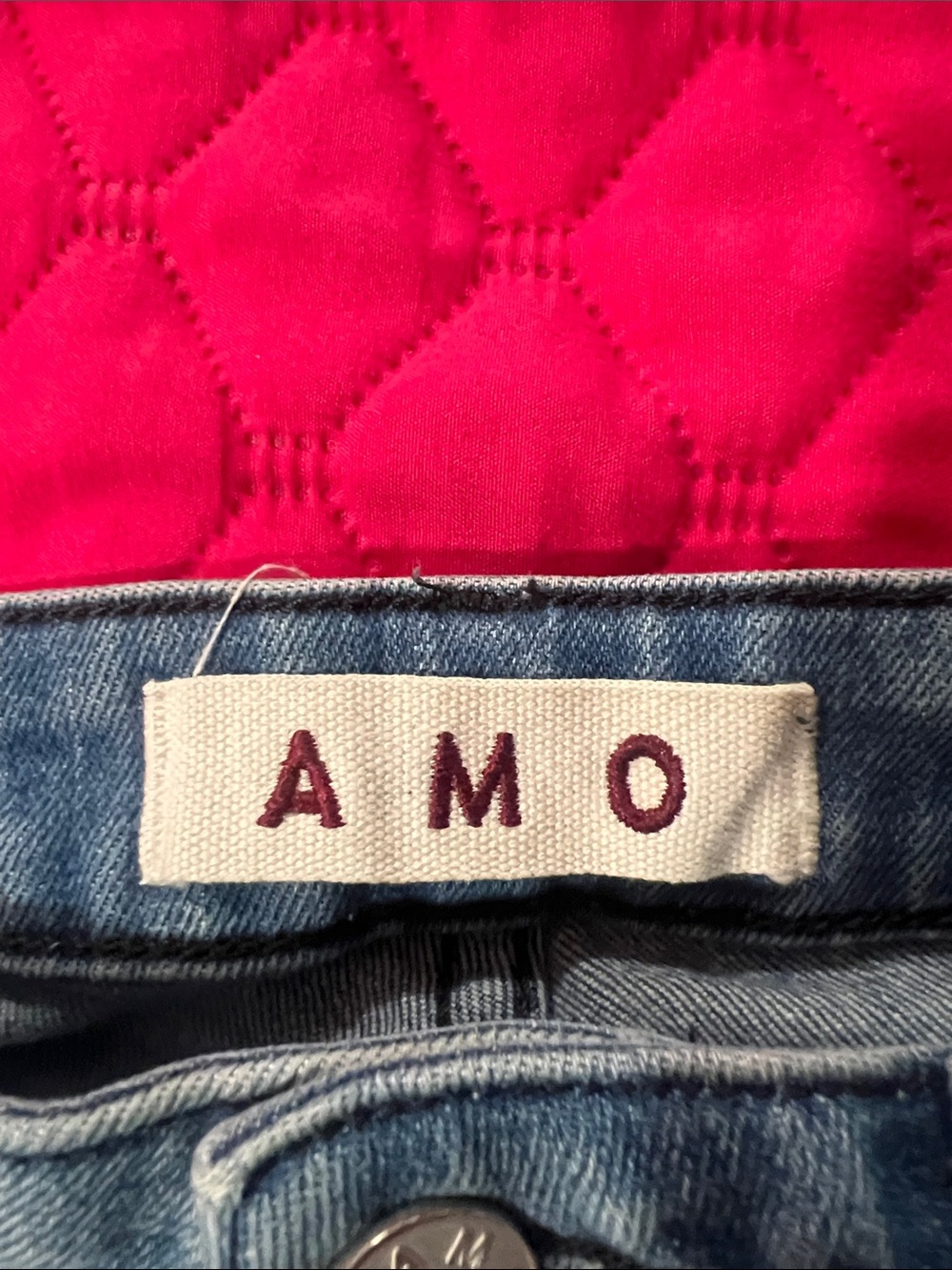 AMO by Anthropology Medium Blue Straight Leg Jeans - Picture 2 of 10